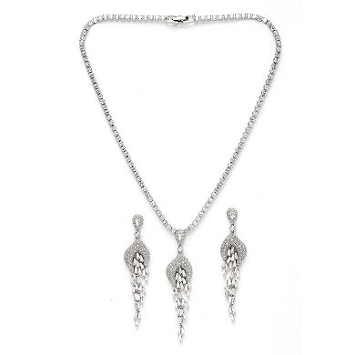 AGP PARIS Diva Elegant Chandelier Necklace with Earring