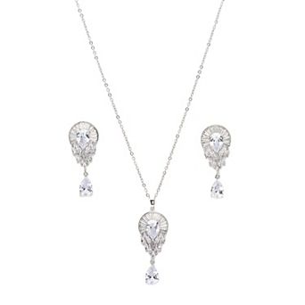 AGP PARIS Starlight Drop Earrings and Necklace Set