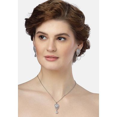 AGP PARIS Starlight Drop Earrings and Necklace Set