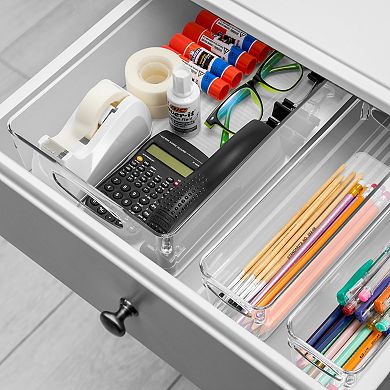 Sorbus 10 Pack Clear Plastic Storage Bins with Handle - Perfect for kitchen, bathroom, & more