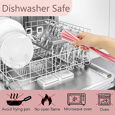 5 pairs Fiberglass Chopsticks Reusable Dishwasher Safe Non-slip