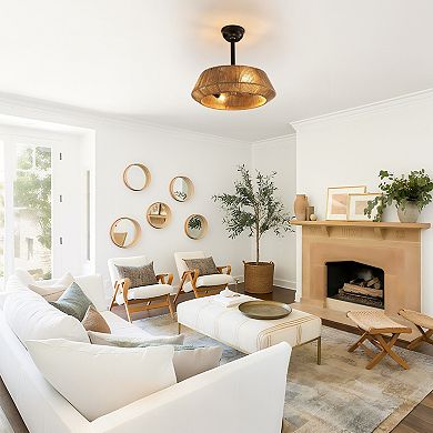 ELEMENT ACE Modern Ceiling Fan with Adjustable Lighting and Remote Control