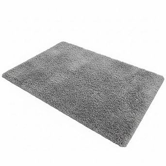 4x6 Grey Shag Rug Soft, Fluffy High-Pile Area Rug for Bedroom or Living Room