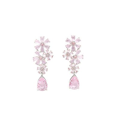 AGP PARIS Blooming Floral Drop Earrings and Necklace