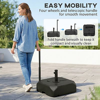 compact patio umbrella stand LOVE YOUR DECK Holder – Easy Installation - Space Saving Umbrella Holder Design - Outdoor Umbrella Base and Mount its made to stand up to sun exposure while keeping a clean Umbrella Stand Small Patio Side
