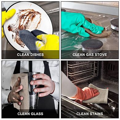 6 Pack Cotton Dish Towels, Absorbent, Quick Dry, Durable