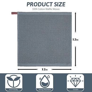 6 Pack Cotton Dish Towels, Absorbent, Quick Dry, Durable