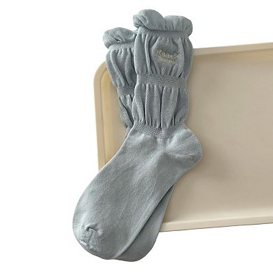 3-Pair Ruffle Crew Socks Soft Stretch Knit Scrunch Detail Comfortable Everyday Giftable Sock Set