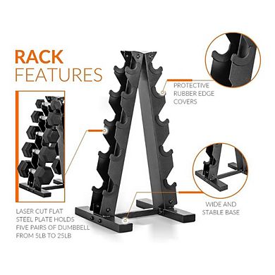Obsidian Coated Dumbbell Weight Set