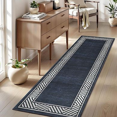 Modern Abstract Print Area Rug, Super Soft Shag Carpet for Living Room Bedroom