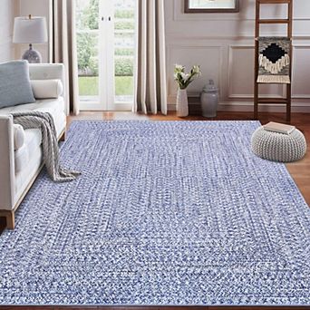 Machine Washable Area Rug for Living Room Non-Slip Bedroom Stain Resistant & Low Pile Modern Rug