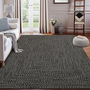 Machine Washable Area Rug for Living Room Non-Slip Bedroom Stain Resistant & Low Pile Modern Rug