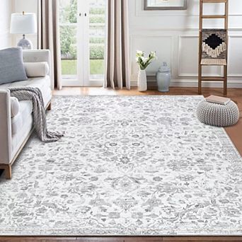 Washable Soft Vintage Area Rugs for Bedroom Living Room Kitchen Non Slip Runner Stain Resistant