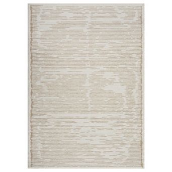 Modern Geometric Pattern Rug, Premium Polyester Pile, Soft Textured Floor Mat for Living Room