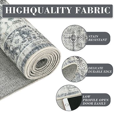 Hallway Runner Rug, Washable Kitchen Rugs Non Slip Soft Touch Carpet Runner Rug