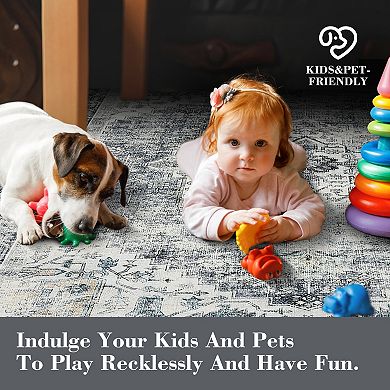 Hallway Runner Rug, Washable Kitchen Rugs Non Slip Soft Touch Carpet Runner Rug