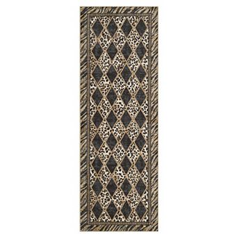 Leopard Rugs for Living Room, Washable Leopard Print Large Area Rugs for Bedroom Non Slip