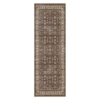 Premium Persian Medallion Print Shag Area Rug, Non-Slip Base