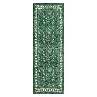 Premium Persian Medallion Print Shag Area Rug, Non-Slip Base