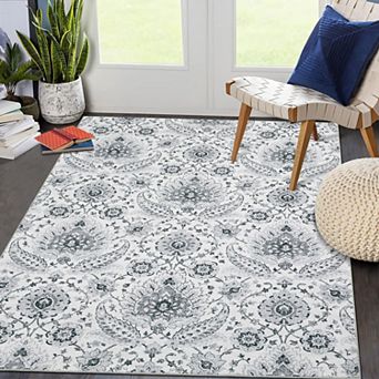 Washable Rug for Living Room, Non Slip Soft Rug for Dining Room, Home Office, Nursery