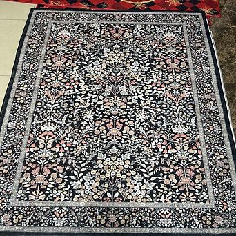 Floral Print Non-Shedding Shag Area Rug, Ultra Soft and Durable Indoor Decor