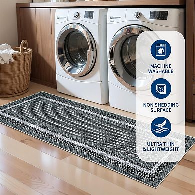 Bedroom Carpet Decorative Accessory Contemporary Low Pile Printed Area Rug for Living Room