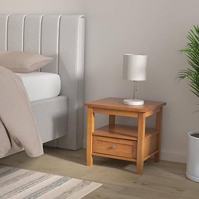 Golden Brown Side Table With Storage