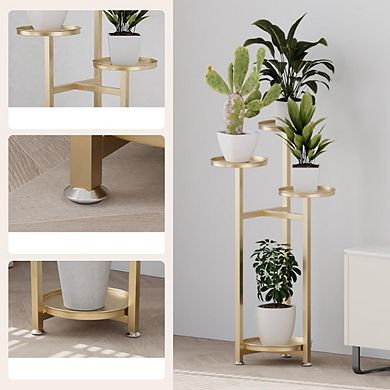 ANIXOL 100 cm Multi Level Metal Corner Plant Stand