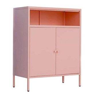 Metal Storage Accent Console Cabinet