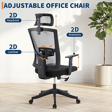 ANIXOL Ergonomic High-Back Mesh Office Chair with 4D Armrests & Dynamic Lumbar