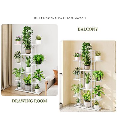 ANIXOL Multi-Tier Metal Plant Stand for Indoor Outdoor