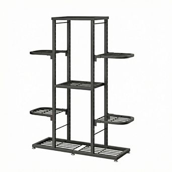 ANIXOL Multi-Tier Metal Plant Stand for Indoor Outdoor