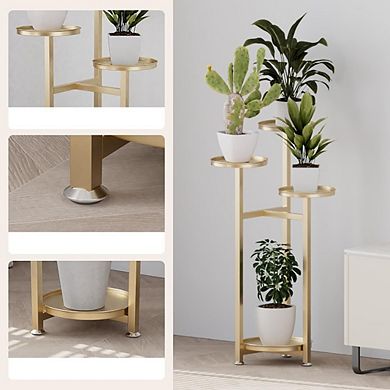 ANIXOL 120 cm Multi Level Metal Corner Plant Stand