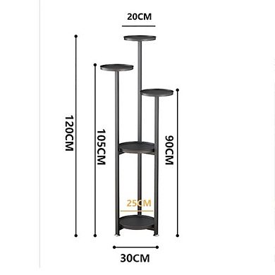ANIXOL 120 cm Multi Level Metal Corner Plant Stand
