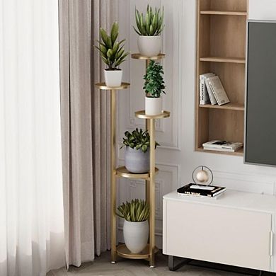 ANIXOL 120 cm Multi Level Metal Corner Plant Stand