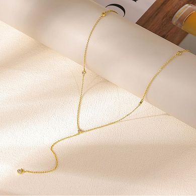 Dainty Long Lariat Necklace