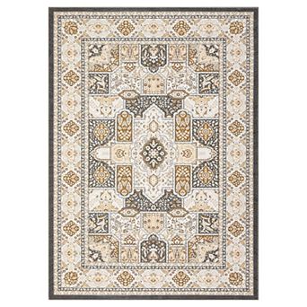 Modern Geometric Trellis Area Rug, Boho Machine Washable Rugs