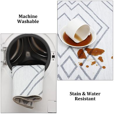 Washable Area Rug Modern Moroccan Living Room Rug Non Slip Accent Distressed Throw Rugs
