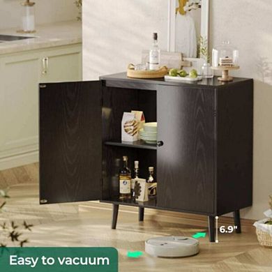 2-Doors Buffet Storage Console Cabinet