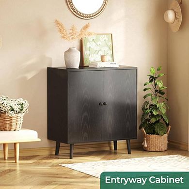 2-Doors Buffet Storage Console Cabinet
