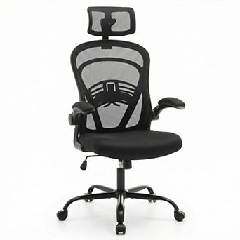 ANIXOL Ergonomic High-Back Mesh Office Chair with Flip-Up Armrests & Headrest