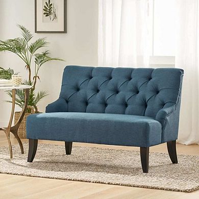 Tufted Backrest Mid-Century Loveseat Sofa