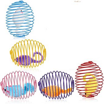 Cat Spring Ball Toy Set
