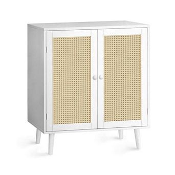 Console Cabinet With Solid Wood Feet