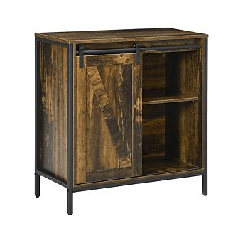 Console Cabinet With Sliding Barn Door