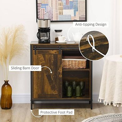 Console Cabinet With Sliding Barn Door
