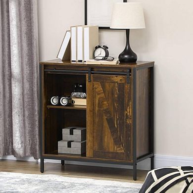 Console Cabinet With Sliding Barn Door