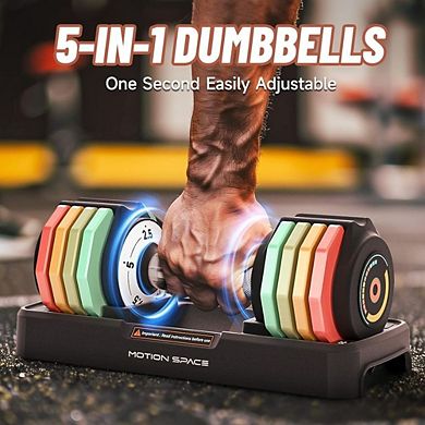 Obsidian Fast Adjustable Dumbbells Set