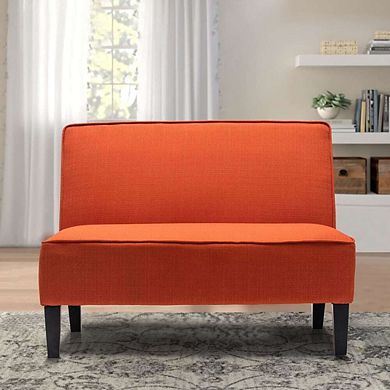 Elegant Mini Upholstered Loveseat Sofa