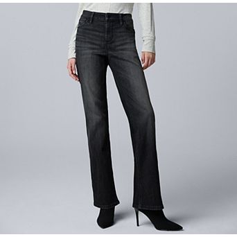 Women's Simply Vera Vera Wang Mid-Rise Bootcut Denim Jeans